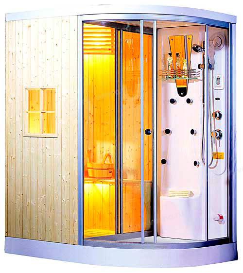 Душевая кабина Appollo AG-0201L с финской сауной, с паром