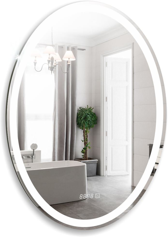 Зеркало Silver Mirrors Италия 57*77 с Led-подсветкой сенсорный выключатель часы