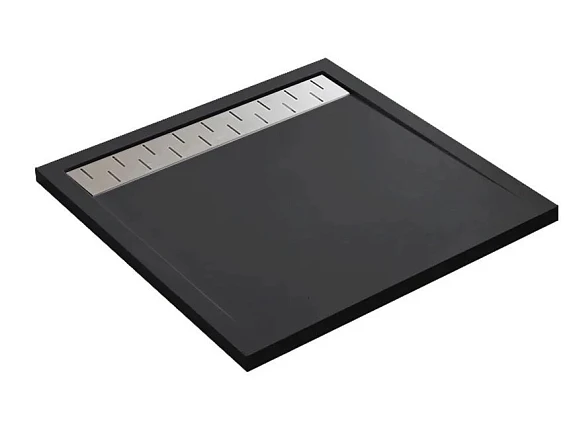 Душевой поддон Vincea H40 90*90*4 квадратный черный матовый Витринный образец (приобретается в комплекте с сифоном)