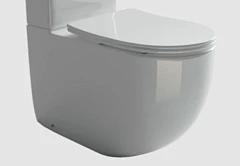 Чаша унитаза Ceramicanova Metropol CN4001-B безободковая с крышкой-сиденьем микролифт Slim Чаша унитаза Ceramicanova Metropol CN4001-B безободковая с крышкой-сиденьем микролифт Slim