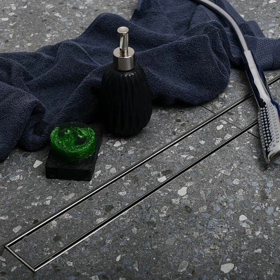 Душевой лоток MCH/Veconi N Klasik/Floor V550KN с основой под плитку боковой выпуск хром