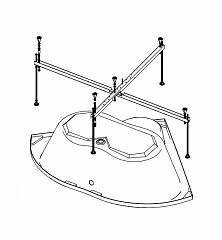 Каркас усиленный для угловых ванн Triton 160, универс. 5 опор