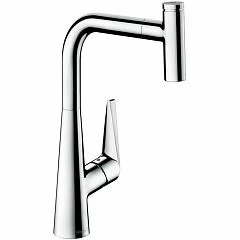 Смеситель Hansgrohe Talis Select S 72821000 для кухни выдвижной излив хром