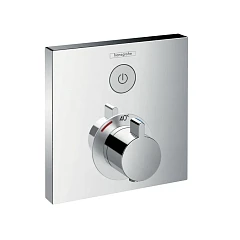 Внешняя часть для термостата Hansgrohe Shower Select 15762000 с клапаном для верхнего душа Внешняя часть для термостата Hansgrohe Shower Select 15762000 с клапаном для верхнего душа