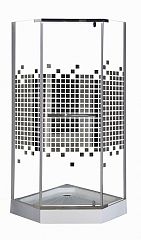 Душевой уголок Cerutti Spa ZP91 90*90*195 L/R зеркальный рисунок без поддона Душевой уголок Cerutti Spa ZP91 90*90*195 L/R зеркальный рисунок без поддона