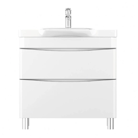 Тумба с раковиной AM.PM Like 80 белый глянец напольная