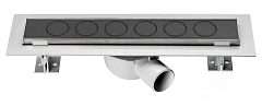 Душевой лоток Vincea Say Optima 600 с решеткой Nisangah черный матовый Душевой лоток Vincea Say Optima 600 с решеткой Nisangah черный матовый