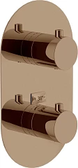 Внешняя часть для термостата Nobili Wellbox WE00102/TRCP для душа красное золото Внешняя часть для термостата Nobili Wellbox WE00102/TRCP для душа красное золото