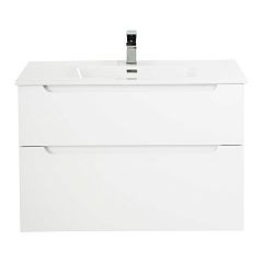 Тумба с раковиной BelBagno Etna-H60 80 Bianco Lucido (с матовой раковиной)