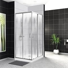 Душевой уголок BelBagno UNO-195-A-2-90-CH-Cr 90*90*210 (с поддоном TRAY-BB-A 90*90*15)