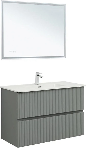 Комплект мебели Aquanet Джейн 100 мисти грин (раковина Flat 100)