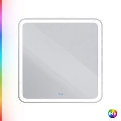 Зеркало Cezares Multicolore CZR-SPC-MC-800-800-RGB-TCH 80*80 со встроенной разноцветной подсветкой RGB