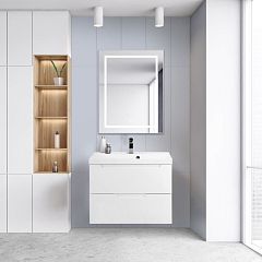 Комплект мебели BelBagno Vittoria 70 Bianco Opaco (с белой раковиной)