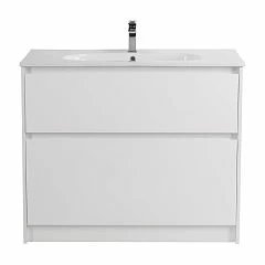 Тумба с раковиной BelBagno Kraft 100 напольная Bianco Opaco (раковина LOV-1000-LVB)