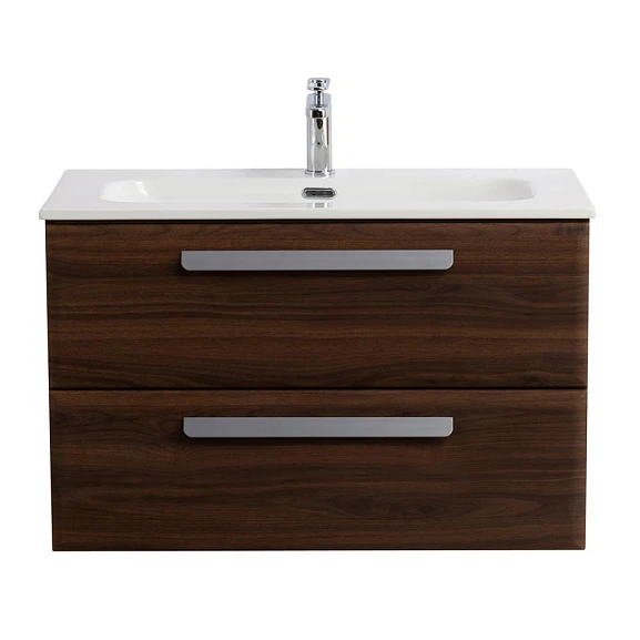 Тумба с раковиной Cezares Eco-Cer 80 Орех шоколад Софт (раковина CZR-8073-80)