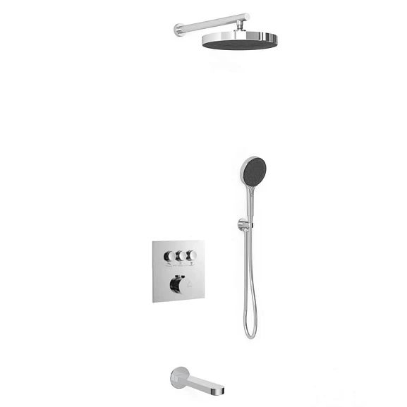 Душевой комплект Vincea Inspire VSFW-431I2CH с изливом скрытый монтаж хром