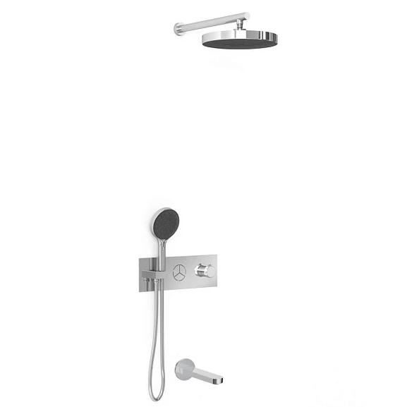 Душевой комплект Vincea Inspire VSFW-432TI3CH с термостатом и изливом скрытый монтаж хром