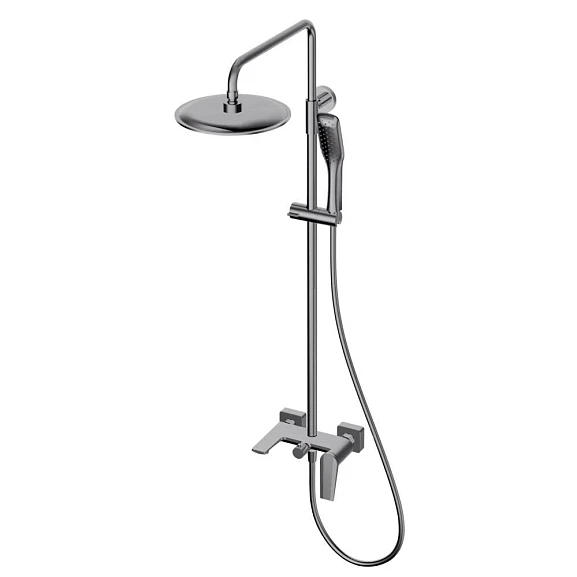 Душевая стойка Olive’s Viar 28511VRGM с изливом оружейная сталь