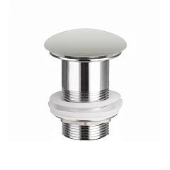 Донный клапан для раковины Ceramicanova CN2000MSG click-clack без перелива серый матовый Донный клапан для раковины Ceramicanova CN2000MSG click-clack без перелива серый матовый