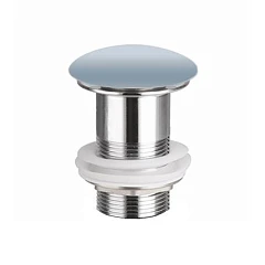 Донный клапан для раковины Ceramicanova CN2000MHL click-clack без перелива серо-голубой матовый Донный клапан для раковины Ceramicanova CN2000MHL click-clack без перелива серо-голубой матовый