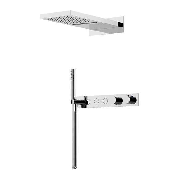 Душевой комплект Sancos Linn SC9023CH с термостатом скрытый монтаж хром