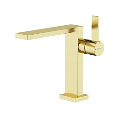 Смеситель Sancos Linn SC9019BG для раковины брашированное золото Смеситель Sancos Linn SC9019BG для раковины брашированное золото