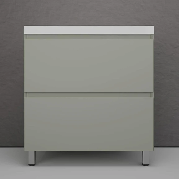 Тумба под раковину Style Line Манхэттен 80 напольная олива