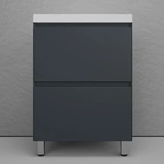 Тумба под раковину Style Line Манхэттен 60 напольная графит Тумба под раковину Style Line Манхэттен 60 напольная графит