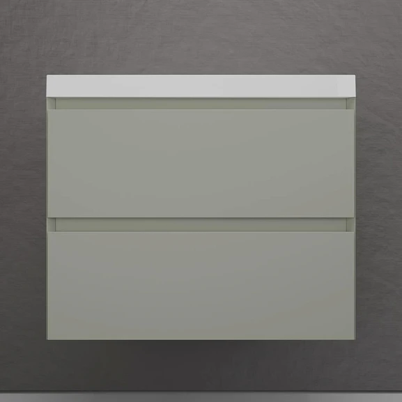 Тумба с раковиной Style Line Манхэттен 70 подвесная олива