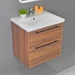 Тумба с раковиной Alavann Rondo 60 дуб (раковина Como 60)