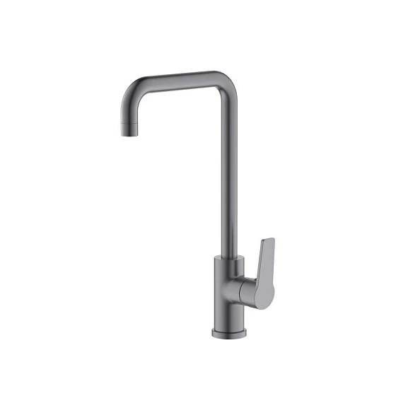 Смеситель Aquatek Лугано AQ1781BGM для кухни (квадратный излив), оружейная сталь