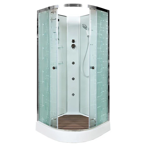 Душевая кабина AvaCan EM1510N 100х100х210 с гидромассажем без крыши