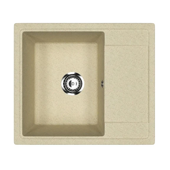 Кухонная мойка Uperwood ECON UPD-201 57,5х49,5 бежевая матовая