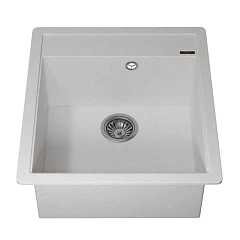 Кухонная мойка Uperwood Quartz UPD-07 46х51 белая матовая Кухонная мойка Uperwood Quartz UPD-07 46х51 белая матовая