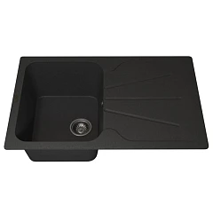 Кухонная мойка Uperwood Quartz UPD-04 78х51 черная матовая Кухонная мойка Uperwood Quartz UPD-04 78х51 черная матовая