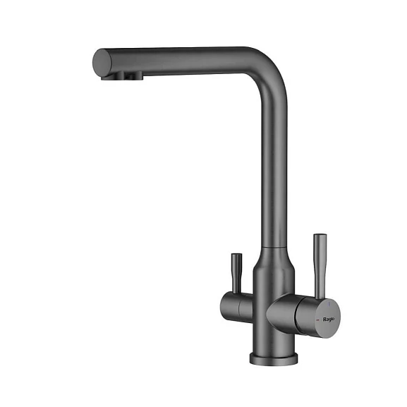 Смеситель Raglo R81.61.09 для кухни с функцией подключения фильтра графит