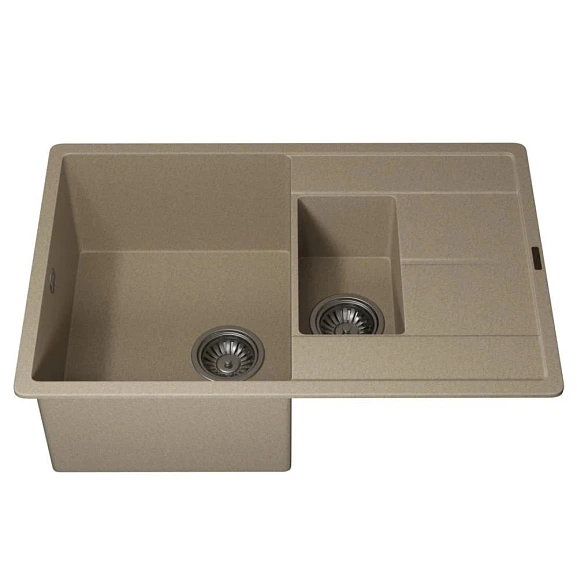 Кухонная мойка Uperwood Quartz UPD-05 78х51 бежевая матовая