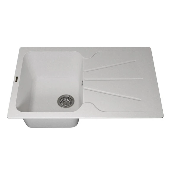 Кухонная мойка Uperwood Quartz UPD-04 78х51 белая матовая