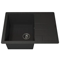 Кухонная мойка Uperwood Quartz UPD-03 65х51 черная матовая Кухонная мойка Uperwood Quartz UPD-03 65х51 черная матовая