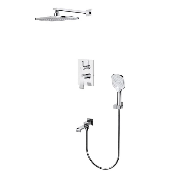 Душевой комплект Splenka S31.27 с изливом скрытый монтаж хром