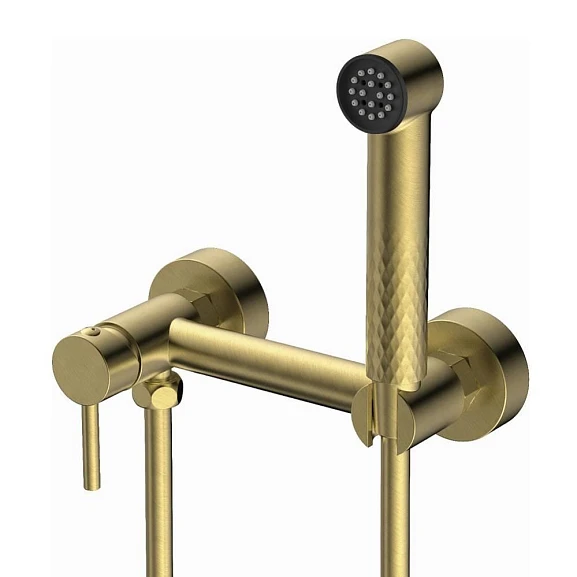 Гигиенический душ со смесителем Splenka S99.51.03 золотой сатин