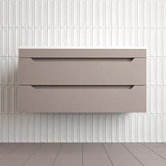 Тумба с раковиной Style Line Остин 100 подвесная тауп темный Тумба с раковиной Style Line Остин 100 подвесная тауп темный