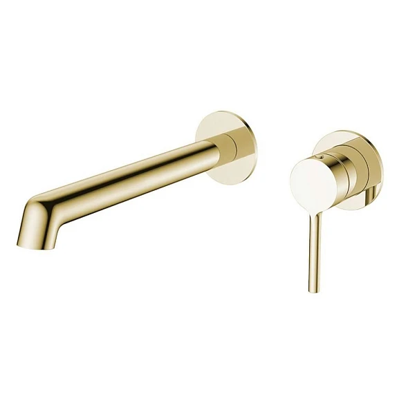 Смеситель Raglo R20.11.03 для раковины скрытый монтаж золотой сатин