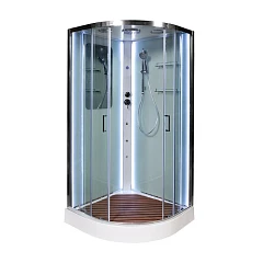 Душевая кабина AvaCan A09 90х90х220 с LED-подсветкой с кнопкой и гидромассажем Душевая кабина AvaCan A09 90х90х220 с LED-подсветкой с кнопкой и гидромассажем