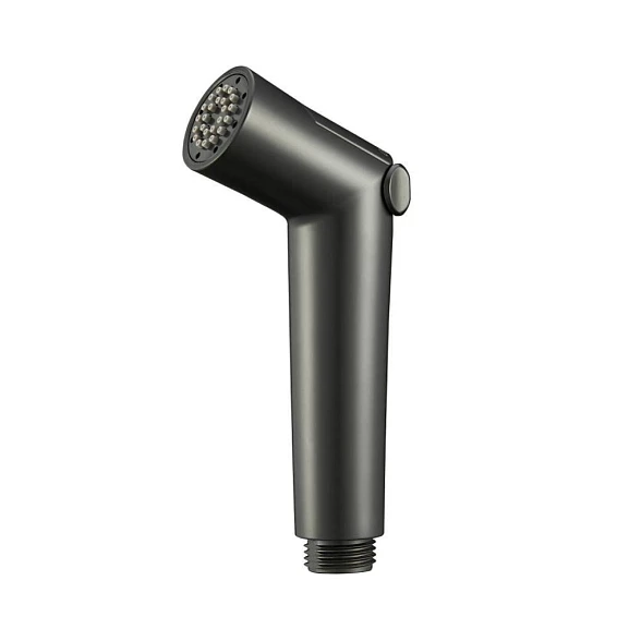 Гигиеническая лейка Raglo R460.01.06 с клавишей регулировки воды черная матовая