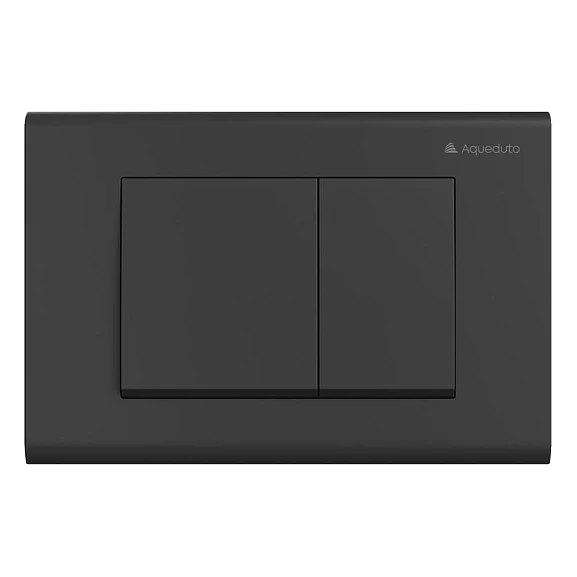 Клавиша смыва Aqueduto Quadrado QUA0140 черная матовая