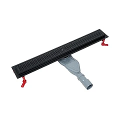 Душевой лоток Iddis Perfex 975B7BL20DZ 70 боковой выпуск черный матовый Душевой лоток Iddis Perfex 975B7BL20DZ 70 боковой выпуск черный матовый