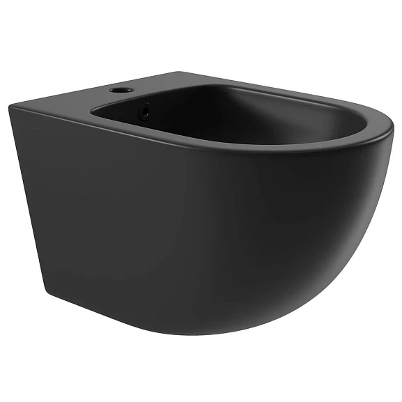 Подвесное биде Aqueduto Ovo 36,5*52,5 черное матовое