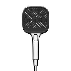 Душевая лейка Sancos Nok square SC6002CH-B 3 режима хром/черный матовый Душевая лейка Sancos Nok square SC6002CH-B 3 режима хром/черный матовый
