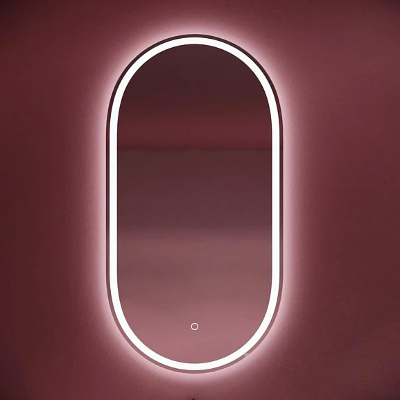 Зеркало Sancos Oval 55*105 с фронтальной подсветкой